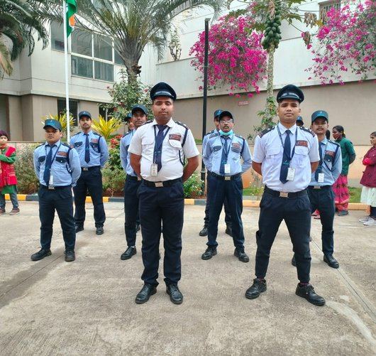 Difesa Security supervisors and guards on site in Bangalore