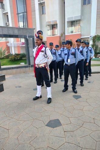 Difesa Security guard on patrol duty